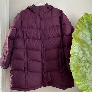 l.l. bean plus size down winter jacket 💫